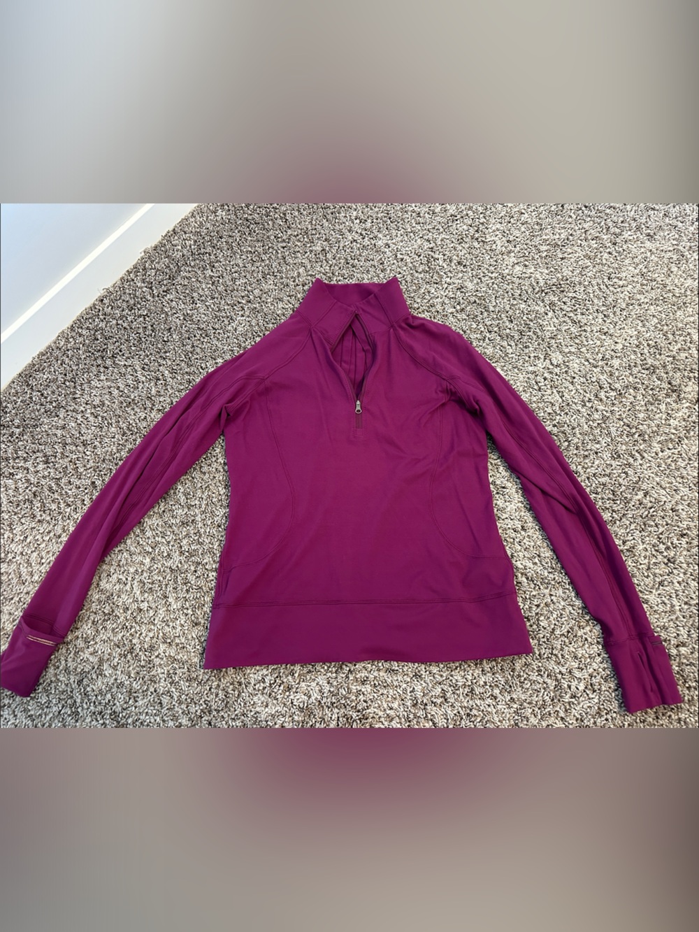 lululemon athletica Women's Purple Zip Quarter Zip